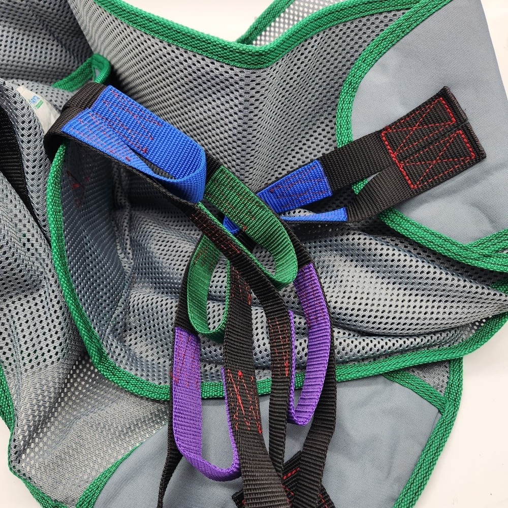 Patient Aid Large Mesh Patient Lift Sling Full Body Commode 350lb Transfer - Picture 5 of 12